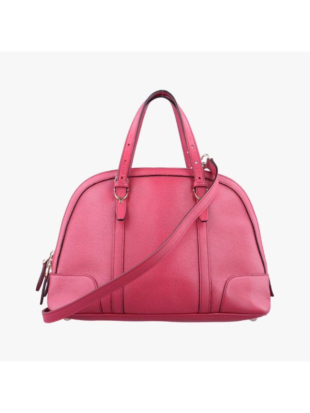 Gucci Micro Guccissima Rose Red Leather Shoulder Bag